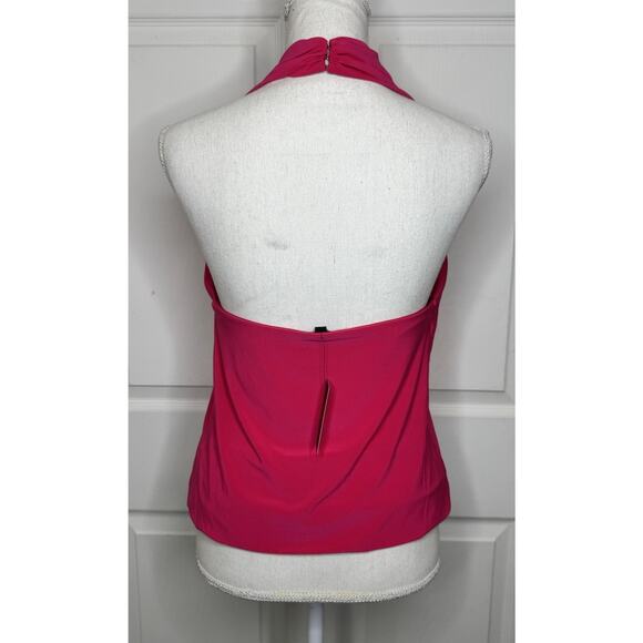 Express Halter Top Sleeveless Raspberry Pink Size Small NEW - Picture 3 of 6